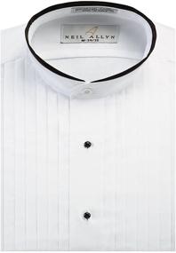 img 1 attached to 👔 Neil Allyn Piping Banded Collar XL Shirt - 34 35