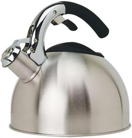 img 1 attached to 🍵 Premium Primula Tea Kettle: Stainless Steel, 3-Quart, Soft Grip Silicone Handle
