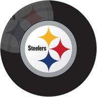 premium pittsburgh steelers nfl dinner paper plates - officially licensed, 96-count by creative converting logo