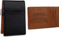 dad's birthday gradation gifts: slim clip personalized 🎁 men's accessories for wallets, card cases & money organizers logo