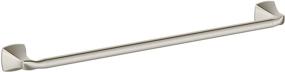 img 2 attached to 🛁 Moen Voss Collection Bathroom Single Towel Bar, 24-Inch, Brushed Nickel Finish