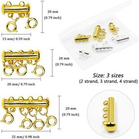img 3 attached to 📿 Набор замков для многослойных ожерелий - 6 размеров замков для изготовления украшений ручной работы