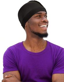 img 2 attached to Syhood Silk Wave Caps for Men - Achieve 360, 540, and 720 Waves Effortlessly with 6-Piece Elastic Bands