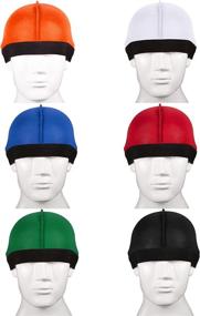 img 1 attached to Syhood Silk Wave Caps for Men - Achieve 360, 540, and 720 Waves Effortlessly with 6-Piece Elastic Bands