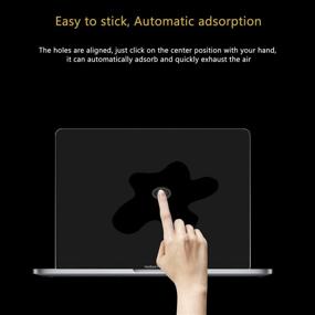 img 1 attached to 🔒 Превосходный защитный стеклянный экран с раскрывающимся 9H для MacBook Pro 13 & MacBook Air 13 2020-2016 - Без пузырей, уменьшает отпечатки пальцев, ультратонкий 0,15 мм