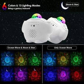 img 1 attached to 🌌 Enhance Your Bedroom Ambiance with Our 3-in-1 Star Night Light Projector: LED Nebula Cloud Light with Moon Star, Voice Control – Perfect Gift for Game Rooms, Home Theatres, and Parties!