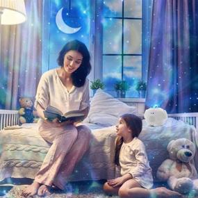 img 3 attached to 🌌 Enhance Your Bedroom Ambiance with Our 3-in-1 Star Night Light Projector: LED Nebula Cloud Light with Moon Star, Voice Control – Perfect Gift for Game Rooms, Home Theatres, and Parties!