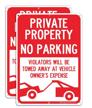 pack private property parking reflective logo
