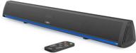 🔊 audible fidelity sound bar - remote control, led lighting, home audio sound bars for tv, small soundbar for tv, tv soundbars with bluetooth, tv speakers with sound system logo
