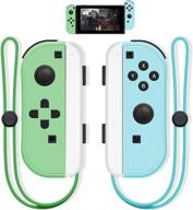 🎮 singland joy con wireless controller replacement for nintendo switch with wrist strap - blue and green, support wake-up function logo