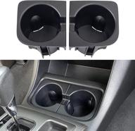 🍺 jdmcar cup holder inserts replacement for toyota tacoma 2005-2015 - durable drink holder accessories 66991-04012, 66992-04012, black logo