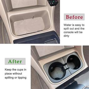 img 2 attached to 🍺 JDMCAR Cup Holder Inserts Replacement for Toyota Tacoma 2005-2015 - Durable Drink Holder Accessories 66991-04012, 66992-04012, Black