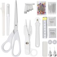 🧵 sewing project kit set with stainless steel hand sewing/machine needles, measuring tape, scissors, fabric rotary cutter, and more by milijia logo