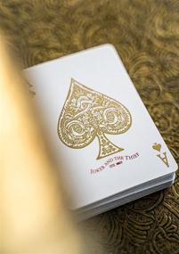 img 2 attached to Joker & the Thief White Gold Edition: Premium Poker Playing Cards for Magic and Cardistry