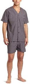 img 1 attached to Stay Comfy in Style: Majestic International Shorty Pajama Charcoal - The Perfect Sleepwear Choice