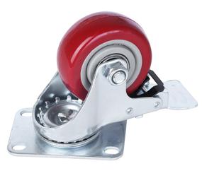 img 1 attached to 🔒 Finnhomy Lockable Polyurethane Casters with Enhanced Wear Resistance