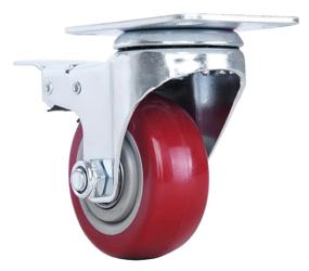 img 3 attached to 🔒 Finnhomy Lockable Polyurethane Casters with Enhanced Wear Resistance