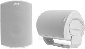 img 4 attached to 🔊 Polk Audio Atrium 6 Outdoor All-Weather Speakers - White, with Bass Reflex Enclosure for Wide Sound Coverage and Easy Speed-Lock Mounting System - Pair