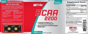 img 3 attached to MET Rx® BCAA 2200 Supplement Count