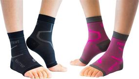 img 4 attached to Thirty48 Compression Socks for Plantar Fasciitis (1 or 2 Pairs), 20-30 mmHg Foot Compression Sleeves for Ankle/Heel Support, Improved Blood Circulation, Alleviate Arch Pain, Decrease Foot Swelling