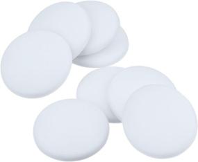 img 3 attached to 🚪 Outus Door Knob Wall Protector Plates: Round White Self Adhesive Guards for Bump-Free Walls - Set of 8 (1.6 Inch)