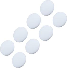 img 4 attached to 🚪 Outus Door Knob Wall Protector Plates: Round White Self Adhesive Guards for Bump-Free Walls - Set of 8 (1.6 Inch)