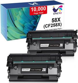 img 4 attached to 🖨️ ONLYU Compatible Toner Cartridge for HP 58X CF258X 58A CF258A - HP M404n M404dn M404dw MFP M428dw M428fdn M428fdw M404 M428 M304 Printers (Black, 2 Pack)