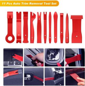 img 2 attached to 🔧 Premium 40Pcs GOOACC Trim Removal Tool Kit: Auto Terminal Removal, Clip Pliers, Stereo Removal, Upholstery Repair, Precision Hook & Pick Set, Wiring Threader, Car Film Scraper