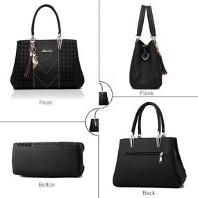 img 2 attached to 👜 Designer Shoulder Handbags & Wallets for Women: ALARION Handbags in Totes
