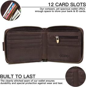 img 3 attached to 👝 Genuine Leather Blocking Wallet - Ultimate Men's Essential Accessory by GOIACII