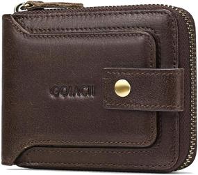 img 4 attached to 👝 Genuine Leather Blocking Wallet - Ultimate Men's Essential Accessory by GOIACII