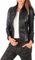 aaron craft womens lambskin leather women's clothing logo