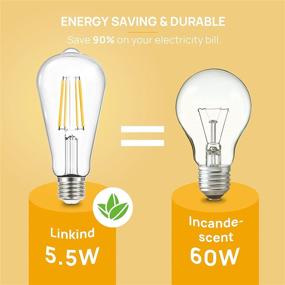 img 1 attached to 💡 Dimmable Vintage Linkind Filament Bulb - An Equivalent LED Substitute