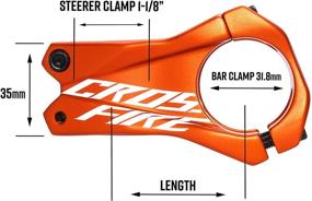 img 1 attached to 🚵 Funn Crossfire MTB Stem: Легкая и прочная алюминиевая вынос для горных велосипедов - крепление руля 31,8 мм