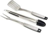 🔥 cuisinart cgs-333 professional grill tool set: premium 3-piece kit in black and stainless steel logo