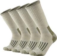 onke men's merino wool moisture wicking control extra thermal outdoor hiking heavy cushion crew socks 4 pack: ultimate performance for outdoor activities логотип