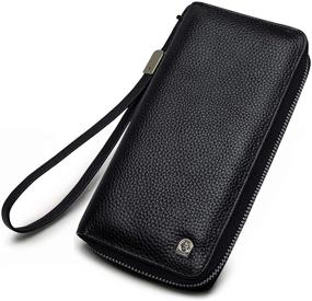 img 4 attached to 👜 Genuine Leather Blocking Wallet by LAORENTOU - Men's Accessories and Wallets, Ideal Card Cases & Money Organizers