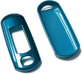 img 2 attached to IJDMTOY (1) Exact Fit Gloss Metallic Blue Smart Remote Key Fob Shell Compatible With Mazda 2 3 5 6 CX-3 CX-5 CX-7 CX-9 MX-5 (Fit Keyless Fob ONLY
