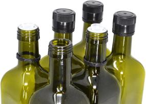 img 2 attached to 🍾 nicebottles Green Olive Oil Bottles, 750ml - Pack of 6 with Cap & Pourer Fitment