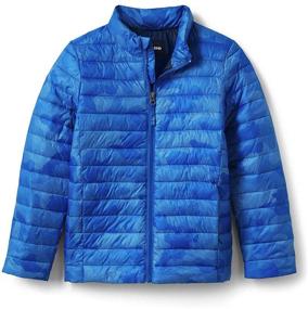 img 4 attached to 🧥 Lands End ThermoPlume Jacket: Vibrant Boys' Clothing That Keeps Them Cozy