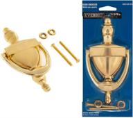 🚪 bright brass door knocker - everbilt 6.3125 inches логотип