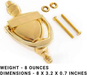 img 2 attached to 🚪 Bright Brass Door Knocker - Everbilt 6.3125 Inches