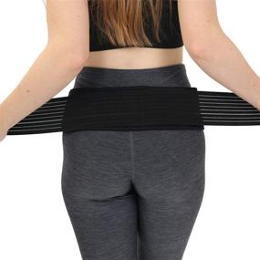 img 3 attached to Sacroiliac Support SI Loc Hip Belt - Small/Medium - Men and Women's Lumbar Lower Back Joint Pelvic Posture Support