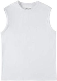 img 3 attached to UNACOO Tanktops Crewneck Sleeveless Undershirts