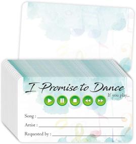 img 4 attached to 🎵 Wedding DJ Prom Dance Party Song Request Cards (Pack of 100) - 3.5" x 2" Music Suggestion Cards