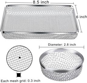 img 3 attached to 🪰 TOODOO 3 Pack Flying Insect Screen for RV Furnace Vent Cover (2.8 Inch)(8.5 x 6 Inch) - Stainless Steel Mesh + Installation Tool