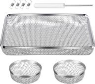 🪰 toodoo 3 pack flying insect screen for rv furnace vent cover (2.8 inch)(8.5 x 6 inch) - stainless steel mesh + installation tool logo