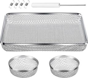 img 4 attached to 🪰 TOODOO 3 Pack Flying Insect Screen for RV Furnace Vent Cover (2.8 Inch)(8.5 x 6 Inch) - Stainless Steel Mesh + Installation Tool