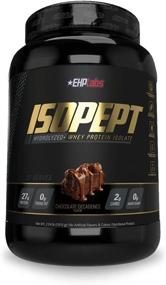 img 4 attached to 🏋️ IsoPept Гидролизированный сывороточный протеиновый порошок - 100% изолят протеина сыворотки и гидролизат, 27 г протеина, без ГМО, без глютена, быстро усваивающийся, легко усваиваемый, 27 порций (Шоколадное удовольствие) - Эффективный тренировочный добавка