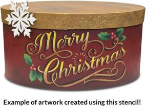 img 2 attached to Vintage Christmas Stencil StudioR12 - Enhanced Painting, Drawing & Art Supplies